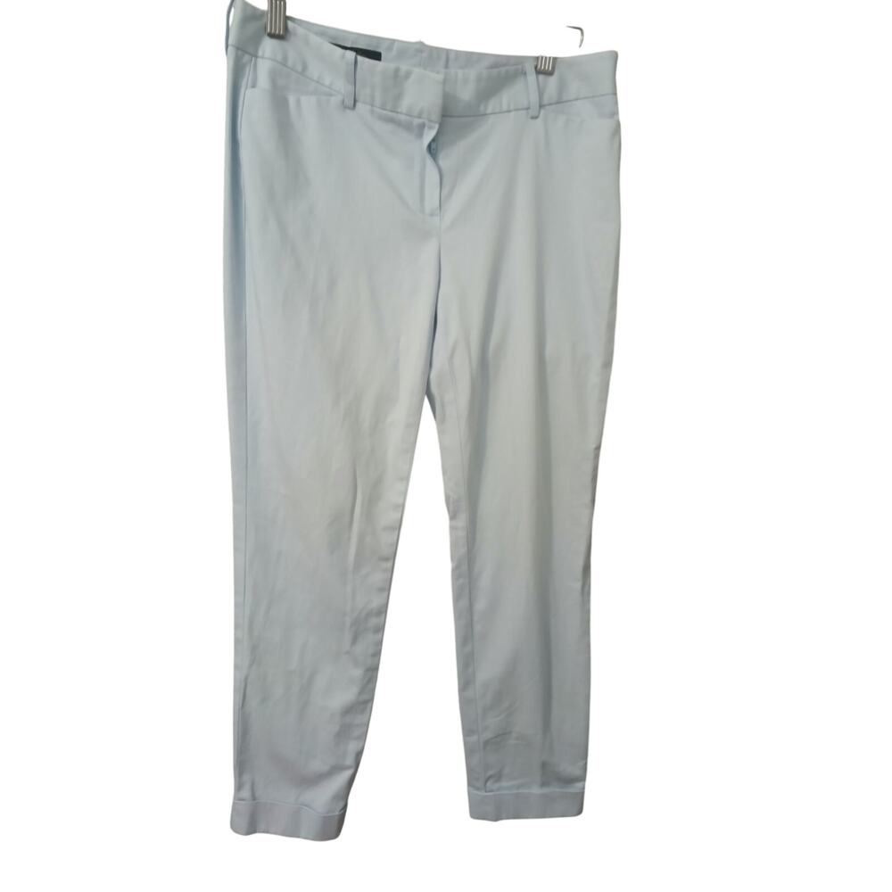 Brooks Brothers Light Blue Chino Pants w/  Pockets Belt Loops Hem Detail sz 6p